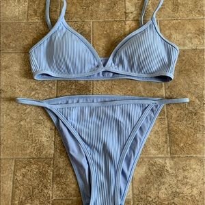LA HEARTS RIBBED BIKINI